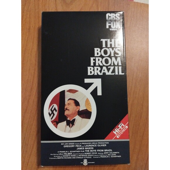 The Boys from Brazil (VHS) 1978 Sci-fi Conspiracy Thriller - CBS FOX - Picture 2 of 7